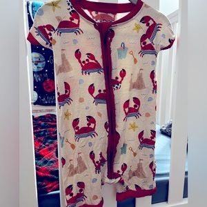 Little Sleepies Beach Buddies Shorty Romper